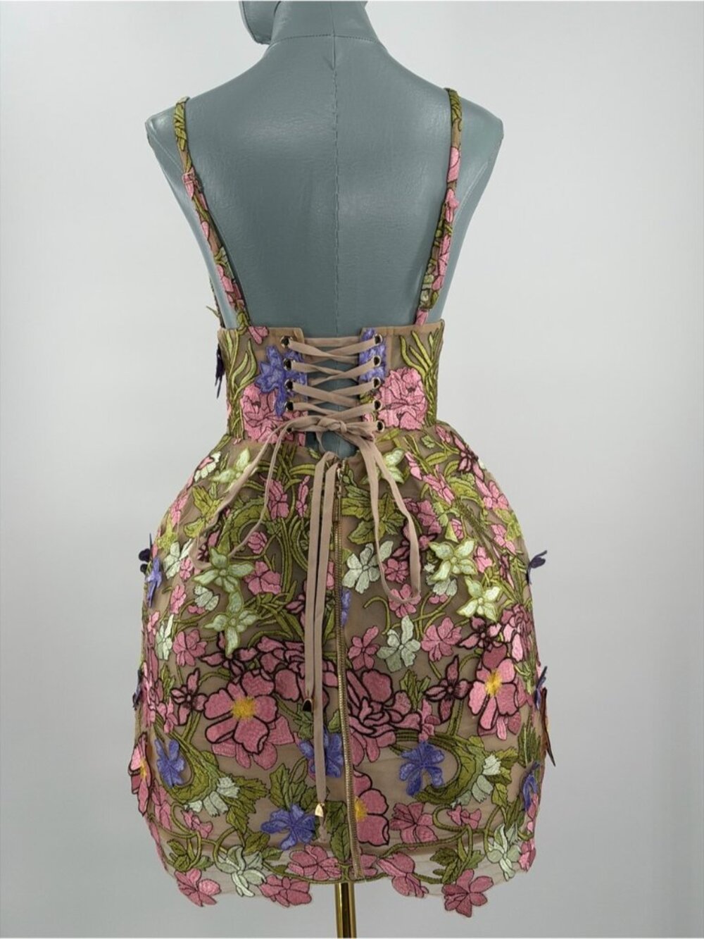 🆕 BRONX & BANCO 🧿 NWOT Iris Floral Aria Mini Dress, Pink Multi - Sz S US 4 - Picture 6 of 13